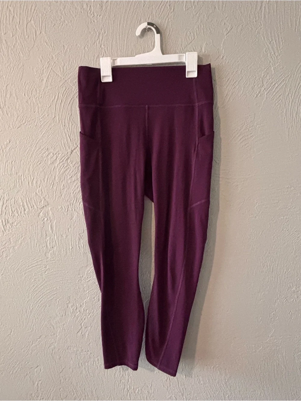 Fabletics Deep Plum High-Waist Pocket Leggings